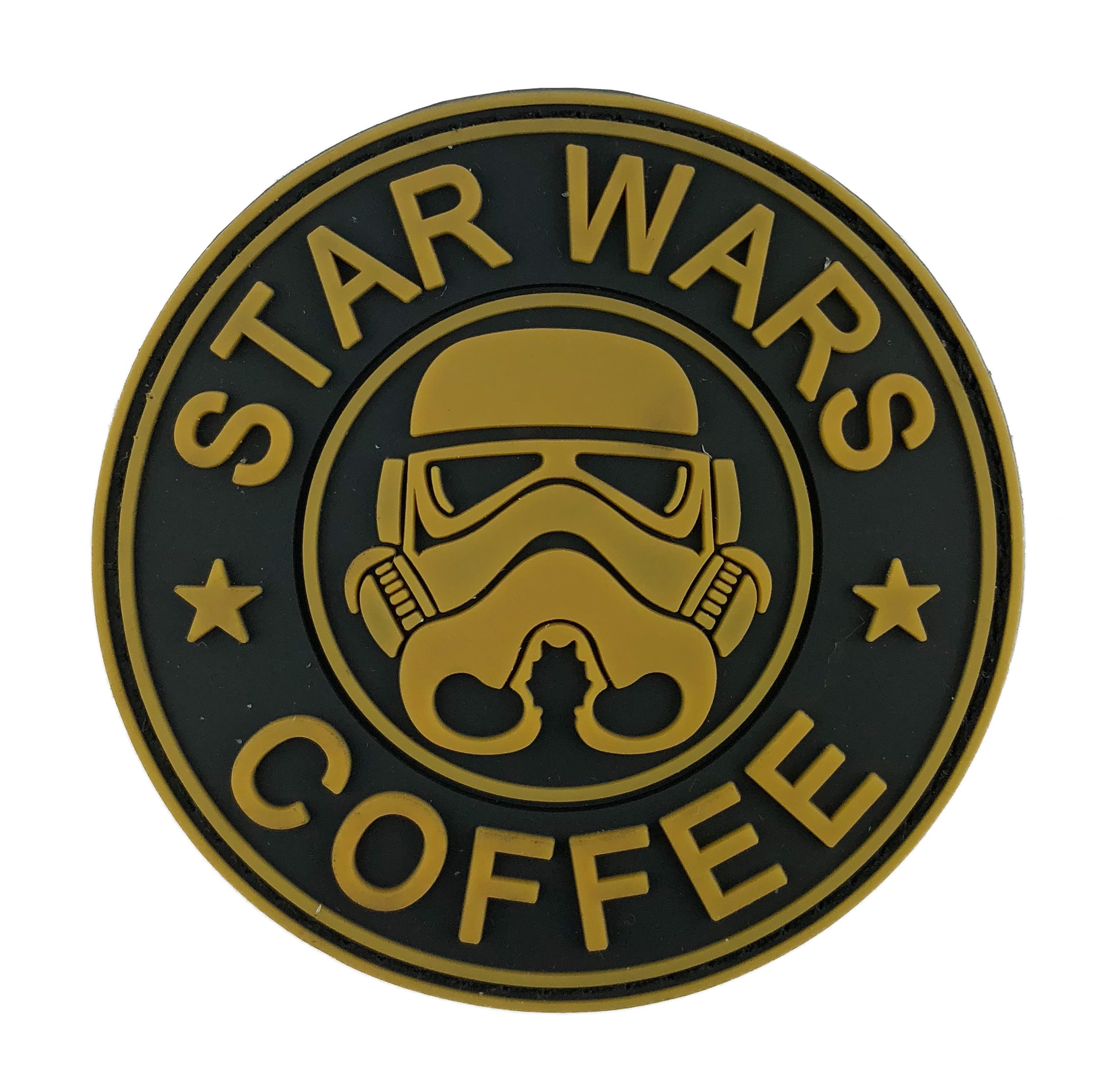 STAR WARS COFFEE Moralaufnäher 3D PVC weiß leuchtend